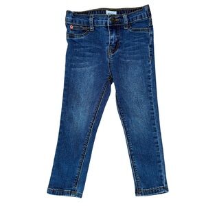 Hudson Jeans Straight Leg Classic Blue Kids Denim, Heart Embroidery